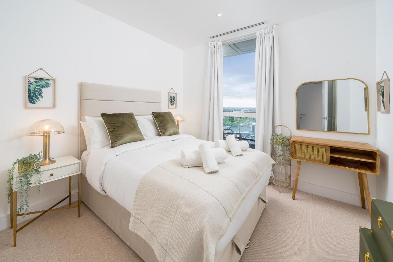 Luxurious Spacious 2Bed Suites Skyline River Views By Canary Wharf London Eksteriør billede