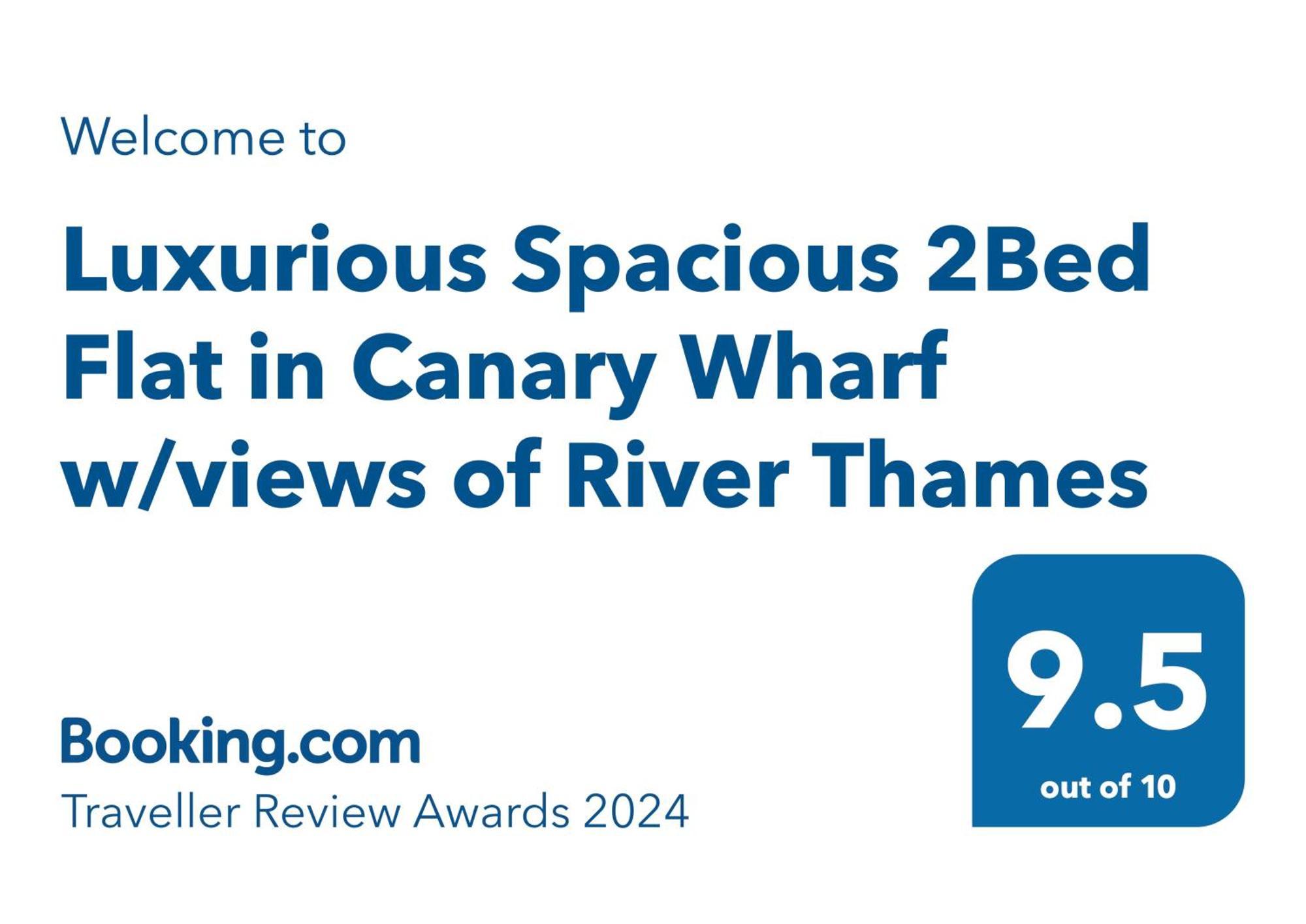 Luxurious Spacious 2Bed Suites Skyline River Views By Canary Wharf London Eksteriør billede